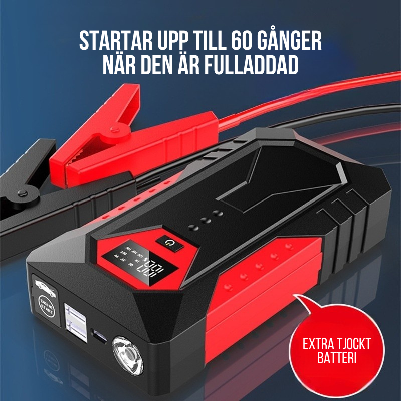 12V Nödbatteri & Powerbank för bil